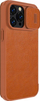 Këllëf telefoni Nillkin Qin Leather Pro për iPhone 14 Pro Max, lëkurë eko, me xhep karte, kafe