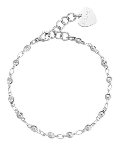 Byzylyk për femra S'Agapõ Matching Chunky Steel Bracelet SHK92, i argjendtë