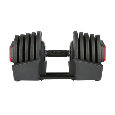 Set shtange dhe hantele HMS SGR40 PRO, peshë që e çon vetë 43.5 kg, 2 në 1, i zi me të kuqe