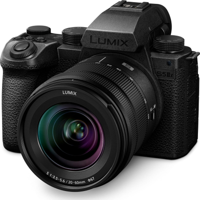Kamerë mirrorless Panasonic LUMIX S5 IIX DC-S5M2X, full-frame 24.2MP, lente S 20-60mm, e zezë