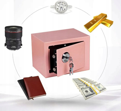 Сеф Extralink S-404, со клуч, компактен, розов