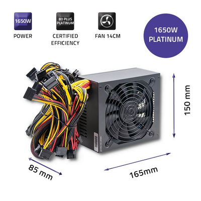 Furnizues energjie Qoltec ATX 1650W, 80 Plus Platinum, i zi