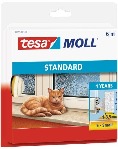 Shirit izolues Tesa Moll 05559 Standard I-Profile, 9mm x 6m, i bardhë