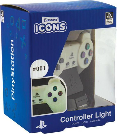 Dritë dekor PlayStation Icons Controller Light, 10cm, me bateri, e bardhë
