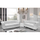 Set divanësh Chesterfield (2 + 3 ulëse) HM11220.02, bardhë