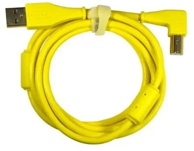 Kabllo USB DJ TECHTOOLS Chroma Cable, 1.5 m, me kënd të djathtë, e verdhë