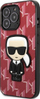 Mbrotëse telefoni Karl Lagerfeld KLHCP13XPMNIKPI, për iPhone 13 Pro Max 6.7", hardcase, e kuqe