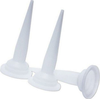 Hundë plastike SIL-KON për silikon, paketë 3 copë, e bardhë