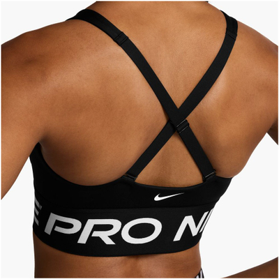 Top sportiv Nike Indy Medium Support, jastëk i heqshëm, për të rritur, i zi