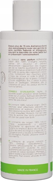 Лосион за чистење за бебиња Alphanova Baby Liniment Oleo Limestone, органски, 200ml