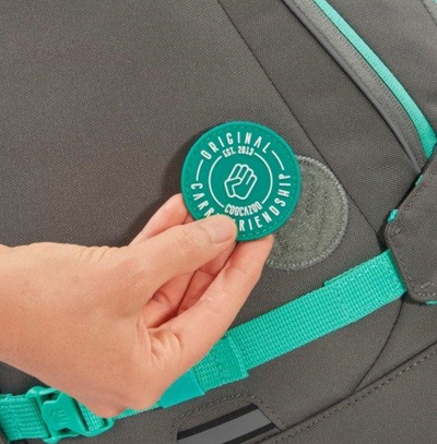 Çantë shpine Coocazoo Mate 2.0, ergonomike, poliester, gri