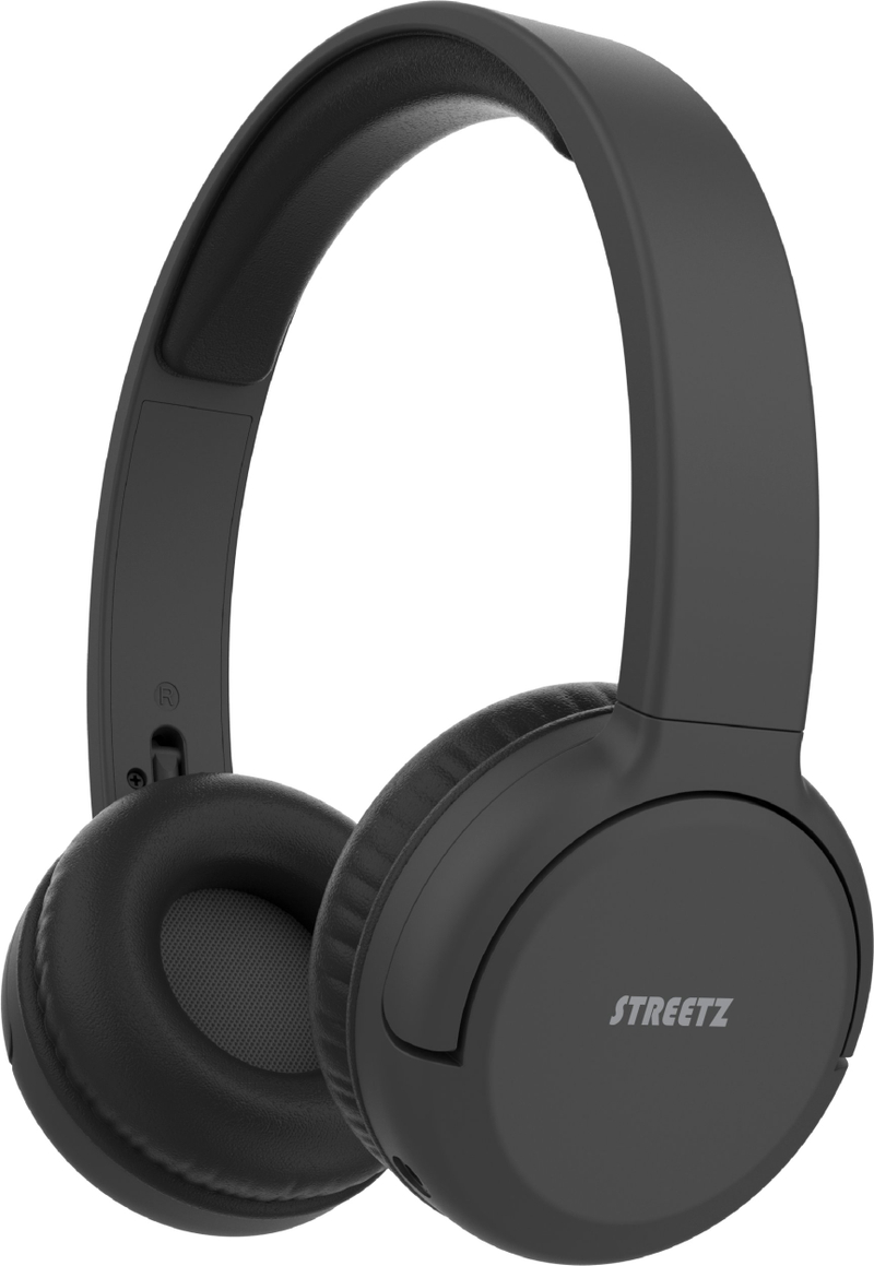 Kufje Bluetooth Streetz BT210, on ear, 20 orë bateri, të zeza