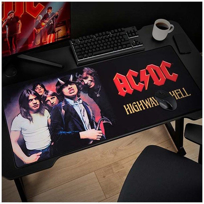 Mouse pad gaming SuperDrive AC/DC XXL, kundra rrëshqitjes, i zi