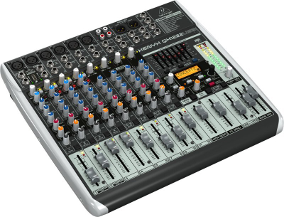 Mikser audio Behringer Xenyx QX1222USB, 12 kanale, USB, gri e zezë