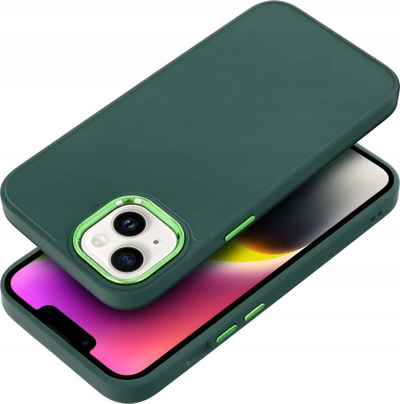 Futrollë FRAME për Motorola Moto G54, TPU, mbrojtëse e hollë dhe elegante, jeshile