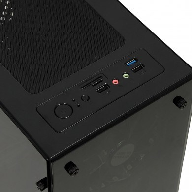 Kutia kompjuterike iBOX Passion V4 OPV4, RGB, ATX, e zezë