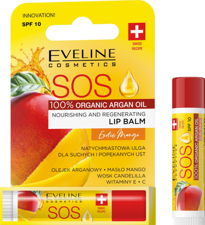 Balsam buzësh SOS me mango ekzotike, ushqyes dhe rigjenerues