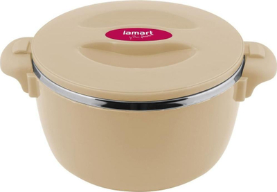 Enë termike Lamart LT6037, 2.5L, plastike inox, bezhë