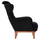 Fotel bergere Bennington Velvet HM9313.01, 75x100x100 cm, kadife, e zezë