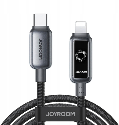 Kabllo USB Joyroom USB C në Lightning, 1.2m, USB 2.0, e zezë