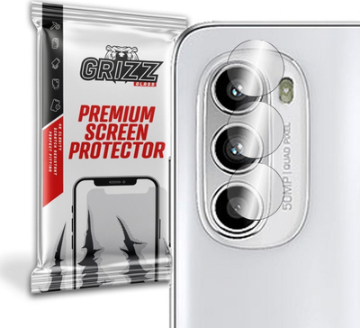 Mbrojtës kamere GrizzGlass për Motorola Moto G52, xham hibrid, set 2 copë, transparent