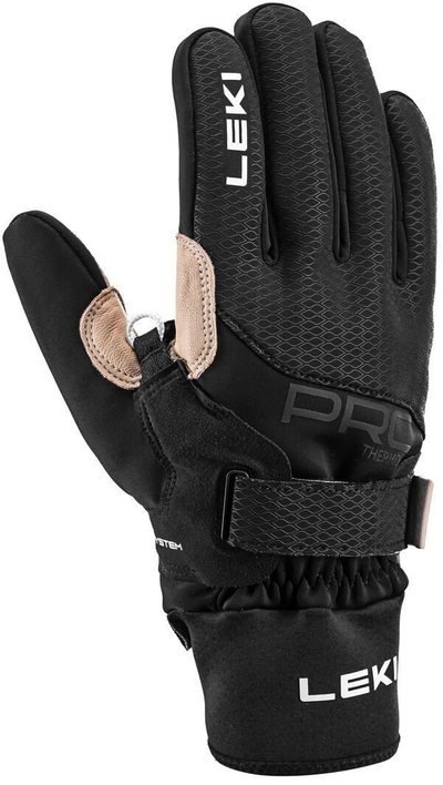 Doreza skijimi Leki PRC Premium Thermoplus, PrimaLoft, madhësia XL, të zeza
