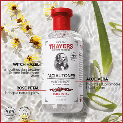 Toner për fytyrë Thayers Witch Hazel with Aloe Vera Rose Petal