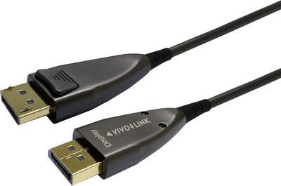 Kabllo DisplayPort Vivolink PRODPOP40, 40 m, 8K, e zezë