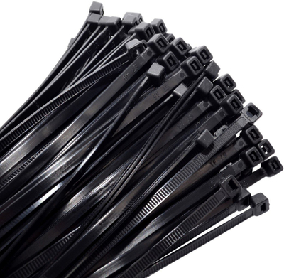Lidhëse plastike AWTOOLS, 7.6x250 mm, 100 copë, e zezë