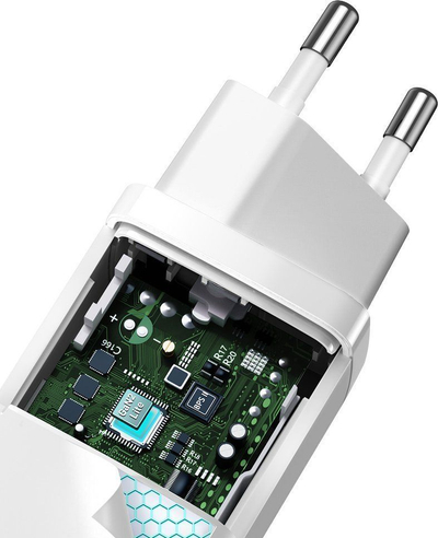 Adapter Baseus GaN2 Lite Fast PPS 65W USB, i bardhë