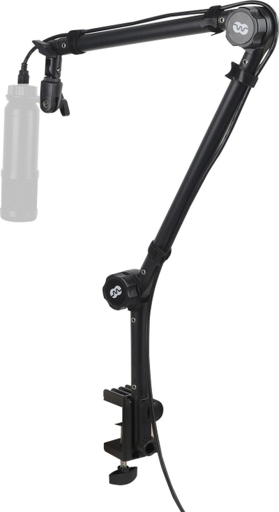 Mbajtëse mikrofonoshe Mozos SB33, ngarkesë 1.2kg, fijezim 3/8", e zezë