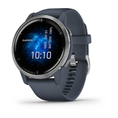 Ora inteligjente Garmin Venu 2, GPS, 45mm, argjendtë granit blu