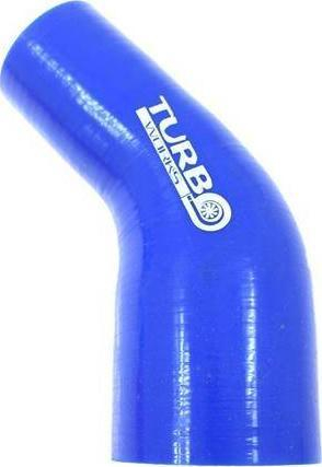 Lidhës silikoni TurboWorks 45°, 51mm në 70mm, blu