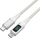 Kabllo USB‑C 4smarts 458163, 1.5 m, me ekran LED, e bardhë