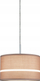 Kapak lampe Paulmann Tessa, Ø26 cm, tekstil, karamel me vija të bardha