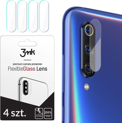 Mbrojtës kamere 3MK Hybrid Glass për Xiaomi Mi 9, xham hibrid, transparent
