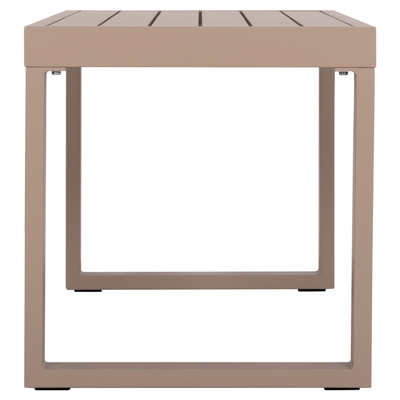 Tavolinë anësore kopshti Bizzotto Sentry HM6275.04, alumin, 87×43.5×45 cm, cappuccino