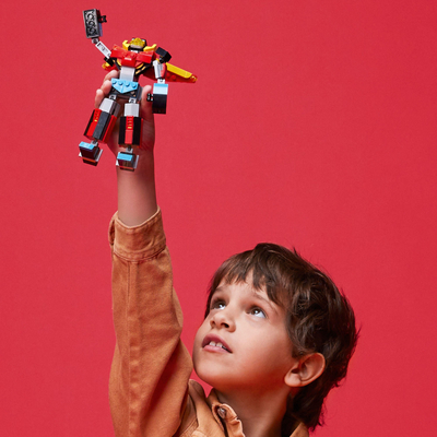 Set lodër LEGO Creator 3-n-1 Super Robot 31124, model me tulla për ndërtim, shumëngjyrësh