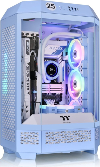 Kasë Thermaltake The Tower 300, e kaltër, Micro Tower