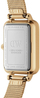 Orë dore për femra Daniel Wellington Quadro 20 x 26 Pressed Sheffield Evergold Emerald DW00100561, e artë