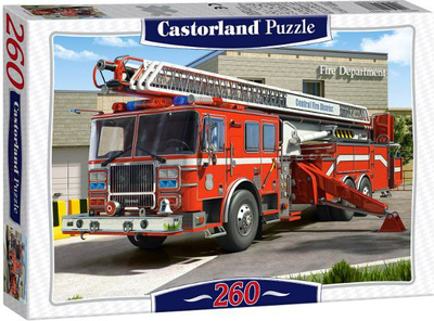 Puzzle Castorland Jigsaw Classic Fire Engine, 260 copa, për kalamaj 8+, shumëngjyrësh