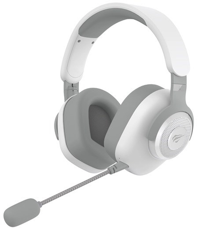 Kufje gaming Havit H2230BG, wireless, USB Type C, të bardha gri