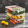 Organizues frigoriferi Orion 731633, me kapak, 32.5x20x7.5 cm, transparent