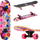 Skateboard Nils Extreme CR3108SA, 9 shtresa dru, rrota PU, shumëngjyrësh
