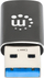Adapter USB Manhattan, USB-A në USB-C, 10 Gbps, i zi