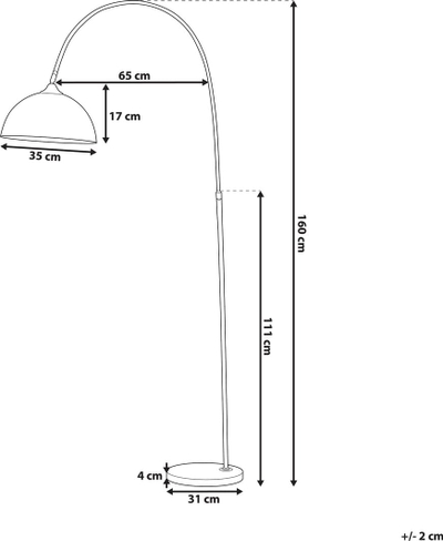 Lampë dysheme CANDELLA Metal Copper, hark metalik, ngjyrë bakri