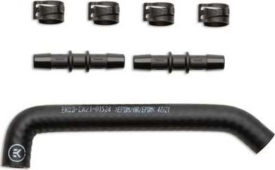 Tub ftohës kompjutri EK EK Pro Tubing 10/17mm EPDM, i parapërkulur 45° 90°, i zi