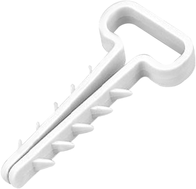 Kapëse kabllosh Quick fix, 15x7mm, 20 copë, e bardhë