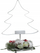 Mbajtëse qirinjsh Feeric Christmas White Metal Christmas Tree, metal, dekorim festiv, e bardhë
