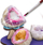 Set kreativ për kalamaj SES Creative Geodes Galaxy Unicorn, pikturim gjeodesh, bazë druri unikorni, shumëngjyrësh
